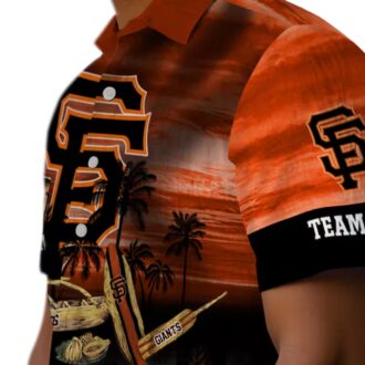 Custom San Francisco Giants Canoe Orange Hawaiian Shirt - Tropical MLB Summer Beachwear