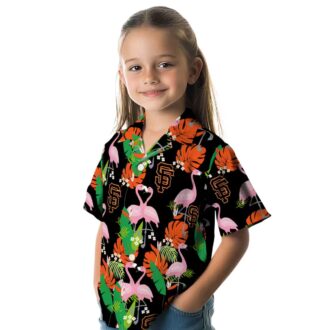 Flamingo Foliage San Francisco Giants Summer Shirt - Orange Green Hawaiian Style