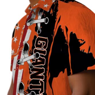 Men's San Francisco Giants Orange Flag Hawaiian Shirt - Lightweight MLB Summer Button Up