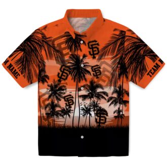 MLB San Francisco Giants Hawaiian Shirt - Men's Sunset Resort Wear for Game Day