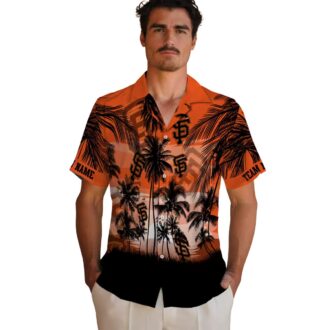 MLB San Francisco Giants Hawaiian Shirt - Men's Sunset Resort Wear for Game Day