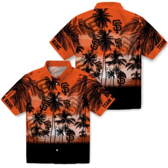 MLB San Francisco Giants Hawaiian Shirt - Men's Sunset Resort Wear for Game Day