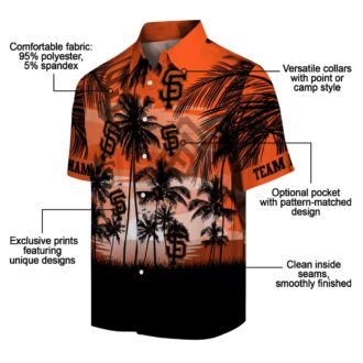 MLB San Francisco Giants Hawaiian Shirt - Men's Sunset Resort Wear for Game Day