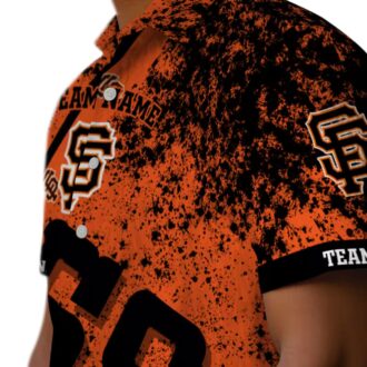 Official San Francisco Giants Orange Aloha Shirt - Star Stripes Summer Baseball Shirt