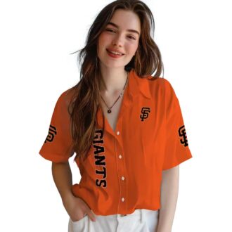 San Francisco Giants Stuart Minion Orange Floral Hawaiian Shirt - Summer Baseball Style