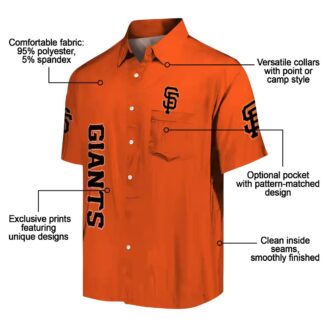 San Francisco Giants Stuart Minion Orange Floral Hawaiian Shirt - Summer Baseball Style