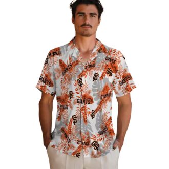 San Francisco Giants Tropical Leaves Hawaiian Shirt - Official MLB Summer Vacation Shirt