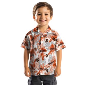 San Francisco Giants Tropical Leaves Hawaiian Shirt - Official MLB Summer Vacation Shirt