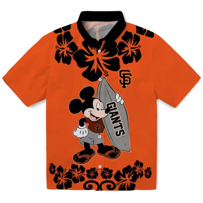 Shop San Francisco Giants Surfing Mickey Hawaiian Shirt - Summer Beach MLB Apparel