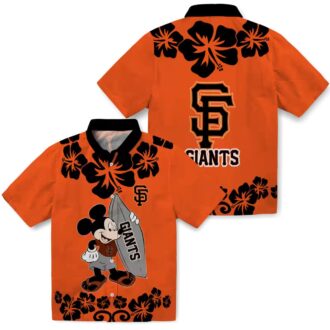 Shop San Francisco Giants Surfing Mickey Hawaiian Shirt - Summer Beach MLB Apparel