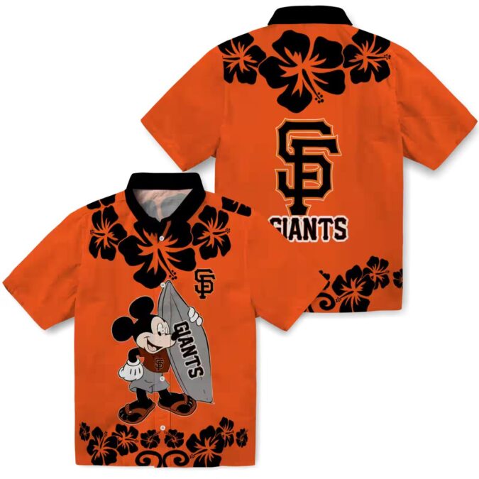 Shop San Francisco Giants Surfing Mickey Hawaiian Shirt - Summer Beach MLB Apparel