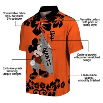 Shop San Francisco Giants Surfing Mickey Hawaiian Shirt - Summer Beach MLB Apparel