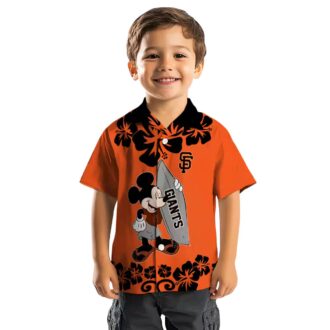 Shop San Francisco Giants Surfing Mickey Hawaiian Shirt - Summer Beach MLB Apparel