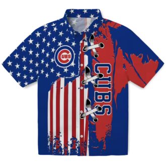 Chicago Cubs Blue Flag Hawaiian Shirt - MLB Fan Beach Shirt for Summer