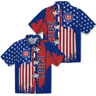 Chicago Cubs Blue Flag Hawaiian Shirt - MLB Fan Beach Shirt for Summer
