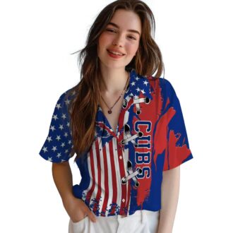 Chicago Cubs Blue Flag Hawaiian Shirt - MLB Fan Beach Shirt for Summer