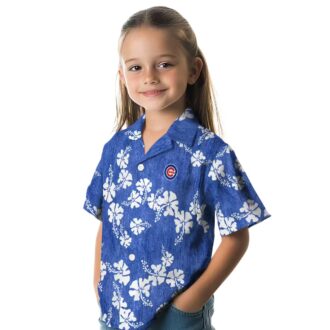 Chicago Cubs Blue Hawaiian Shirt for Men - Hibiscus Floral Summer Fan Gear