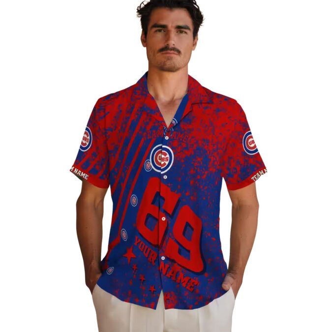 Chicago Cubs Star Stripes Blue Hawaiian Shirt for Men - MLB Tropical Summer Shirt for Fans
