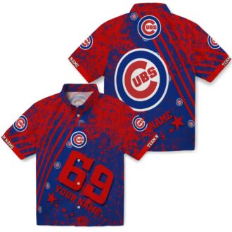 Chicago Cubs Star Stripes Blue Hawaiian Shirt for Men - MLB Tropical Summer Shirt for Fans