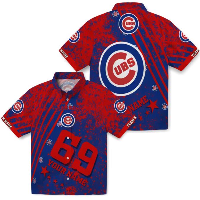 Chicago Cubs Star Stripes Blue Hawaiian Shirt for Men - MLB Tropical Summer Shirt for Fans