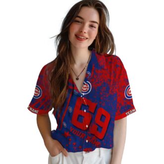 Chicago Cubs Star Stripes Blue Hawaiian Shirt for Men - MLB Tropical Summer Shirt for Fans