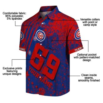 Chicago Cubs Star Stripes Blue Hawaiian Shirt for Men - MLB Tropical Summer Shirt for Fans