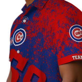 Chicago Cubs Star Stripes Blue Hawaiian Shirt for Men - MLB Tropical Summer Shirt for Fans