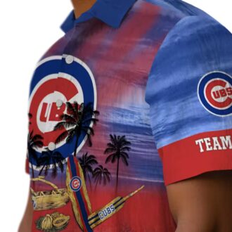 Chicago Cubs Tropical Canoe Hawaiian Shirt - Custom Blue Shirt for Game Day & Beach