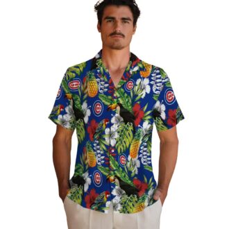 Chicago Cubs Tropical Toucan Hawaiian Shirt - Blue Green Summer Shirt for MLB Fans