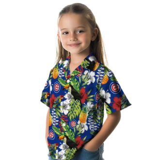 Chicago Cubs Tropical Toucan Hawaiian Shirt - Blue Green Summer Shirt for MLB Fans