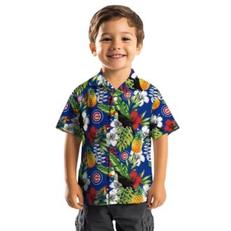 Chicago Cubs Tropical Toucan Hawaiian Shirt - Blue Green Summer Shirt for MLB Fans