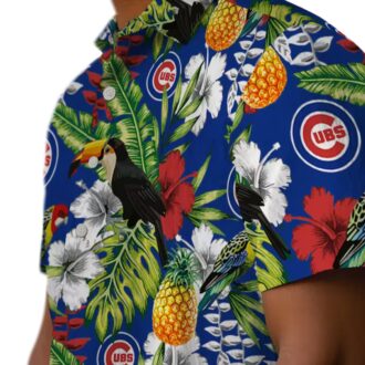 Chicago Cubs Tropical Toucan Hawaiian Shirt - Blue Green Summer Shirt for MLB Fans