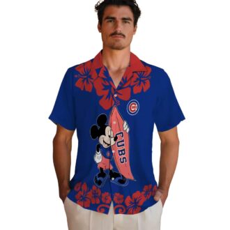Exclusive Chicago Cubs Surfing Mickey Blue Hawaiian Shirt - MLB Team Shirt for Fans