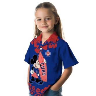 Exclusive Chicago Cubs Surfing Mickey Blue Hawaiian Shirt - MLB Team Shirt for Fans