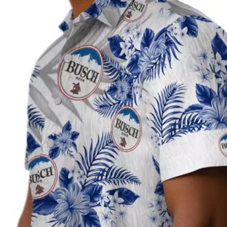 Limited Edition Chicago Cubs Tropical Hawaiian Shirt - White & Blue Palm Leaves Design