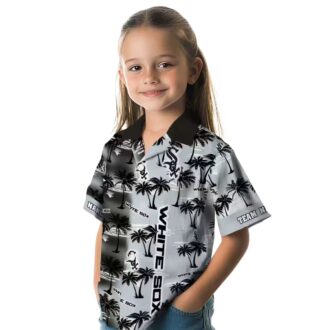 Best Chicago White Sox Hawaiian Shirt - Black Palm Silhouettes Tropical MLB Summer Shirt