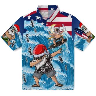 Best Chicago White Sox Tropical Hawaiian Shirt - Blue Surfing Santa Beachwear 2025