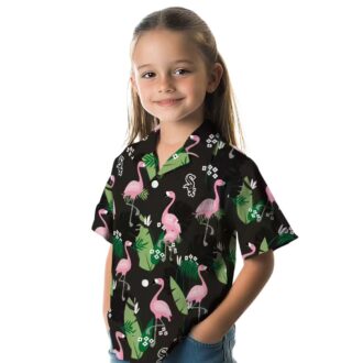 Black Flamingo Leaf Chicago White Sox Hawaiian Shirt for Men - MLB Summer Style