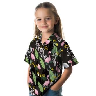 Chicago White Sox Flamingo Leaves Black Hawaiian Shirt - Perfect MLB Vacation Outfit
