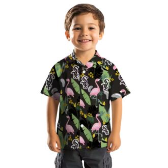 Chicago White Sox Flamingo Leaves Black Hawaiian Shirt - Perfect MLB Vacation Outfit