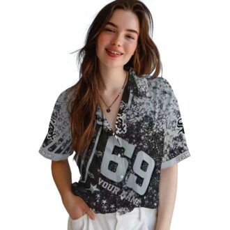 Chicago White Sox Hawaiian Shirt for Men & Women - Personalized Black Star Stripes MLB Fan Gear