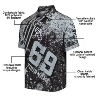 Chicago White Sox Hawaiian Shirt for Men & Women - Personalized Black Star Stripes MLB Fan Gear