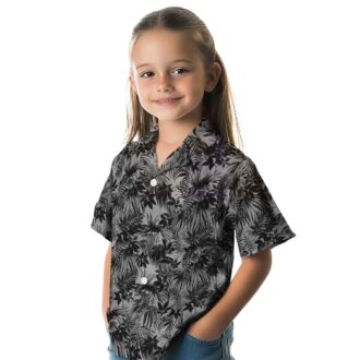 Chicago White Sox MLB Leafy Pattern Hawaiian Shirt - Stylish Black Summer Shirt for Fans