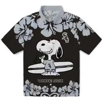 Chicago White Sox Snoopy Surf Hawaiian Shirt for Men - MLB Tropical Vacation Shirt