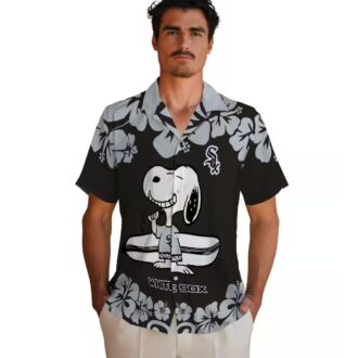 Chicago White Sox Snoopy Surf Hawaiian Shirt for Men - MLB Tropical Vacation Shirt