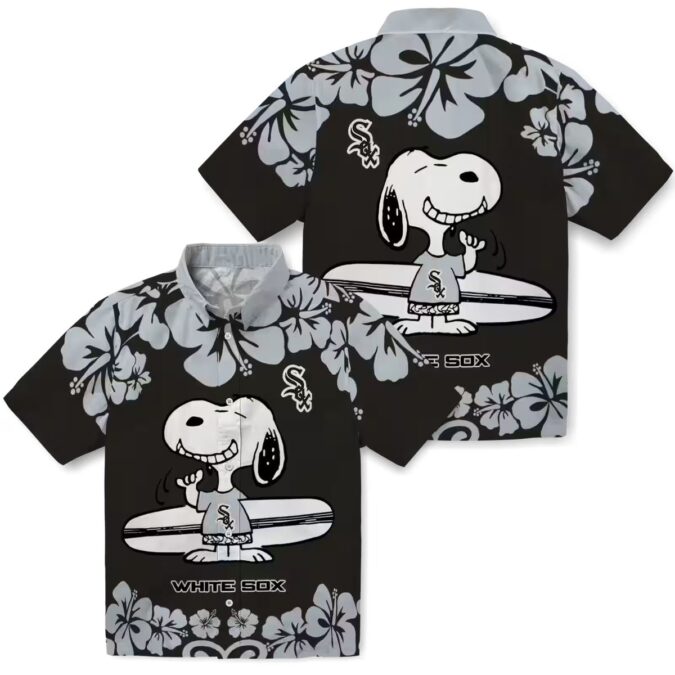 Chicago White Sox Snoopy Surf Hawaiian Shirt for Men - MLB Tropical Vacation Shirt