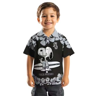 Chicago White Sox Snoopy Surf Hawaiian Shirt for Men - MLB Tropical Vacation Shirt