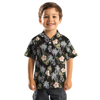 Chicago White Sox Tropical Hawaiian Shirt for Women - Black Palm Tree Floral MLB Vacation Shirt