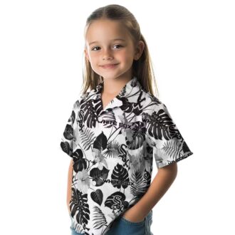 Chicago White Sox Tropical Plants Aloha Shirt - Black & White MLB Beach Vacation Shirt 2025