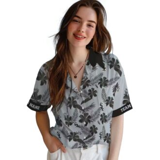 Custom Chicago White Sox Hawaiian Shirt with Tropical Botanical Print - MLB Summer Style